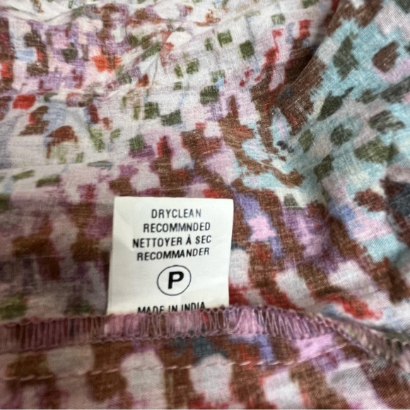 Anthropologie Pink and Purple Wrap Midi Dress - Picture 15 of 15